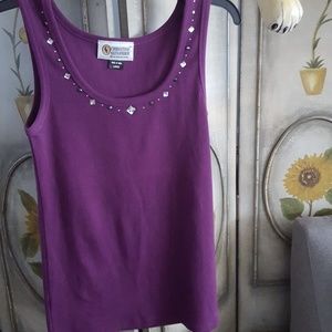 Christine Alexander embellished tank